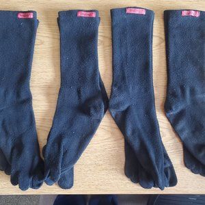 Injinji Sports Crew Socks - Black. Size Large.